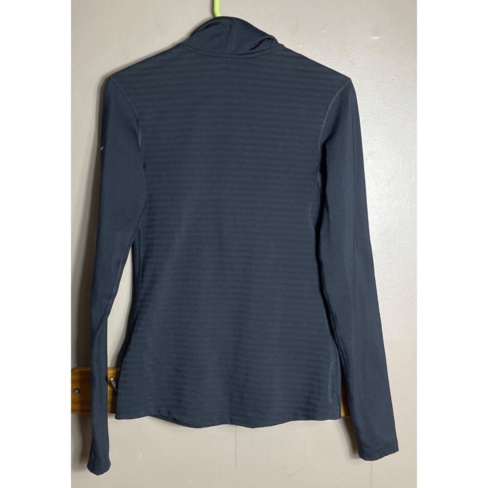 Nike Pro DriFIT Half Zip Shirt Athletic Sportswear Fitness Workout Black Women M - Picture 3 of 8